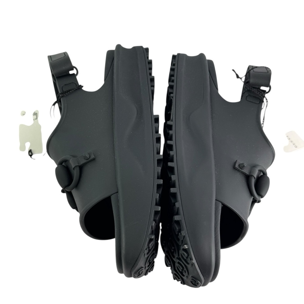 GUCCI 747752 Black Soft Rubber Horsebit Men's Sandals 10 - 10.5US - Picture 7 of 9